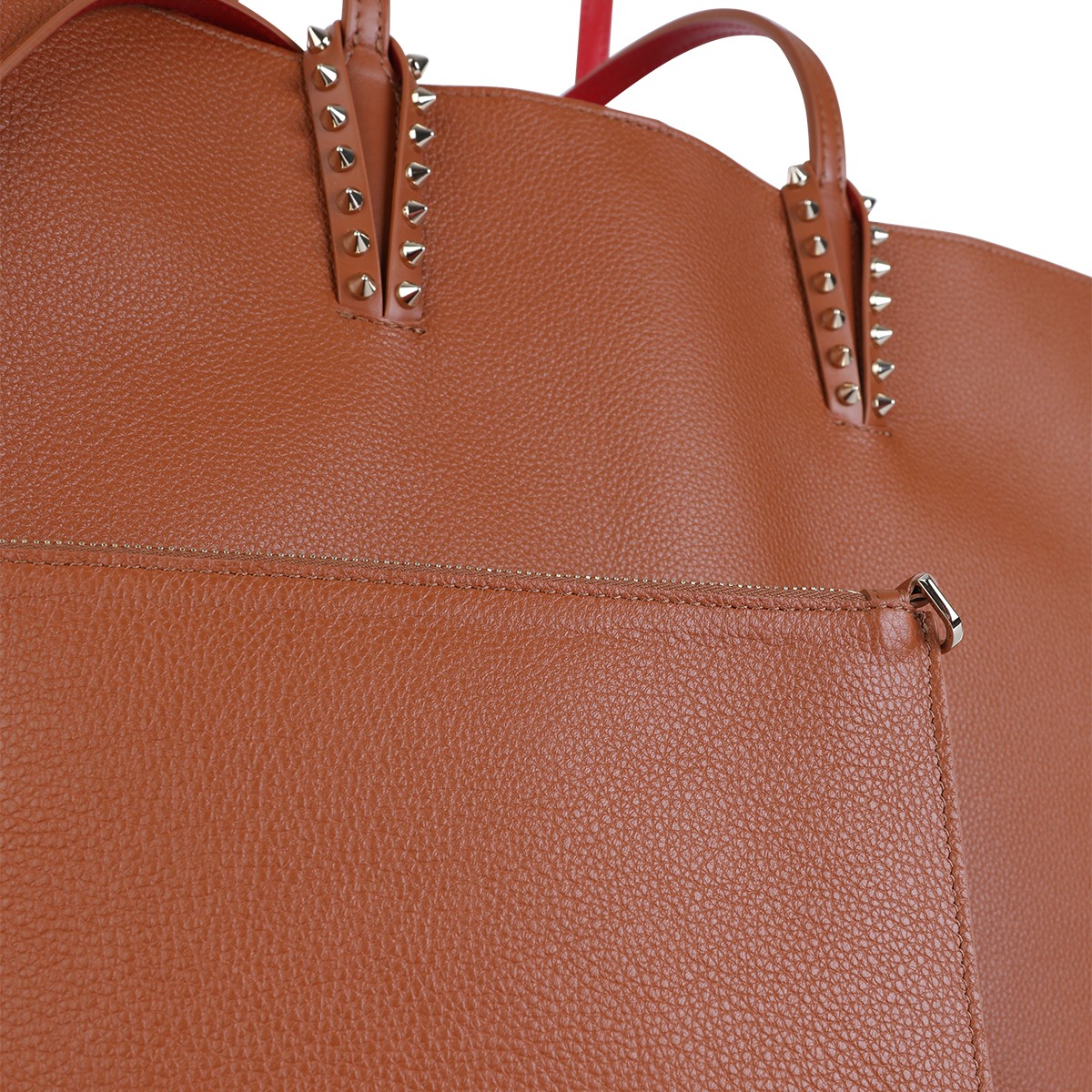 BROWN LEATHER CABATA SOFT LARGE TOTE