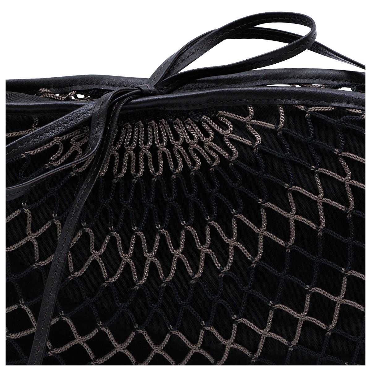 DARK BROWN CROISSANT FILT SHOULER BAG