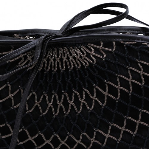 DARK BROWN CROISSANT FILT SHOULER BAG