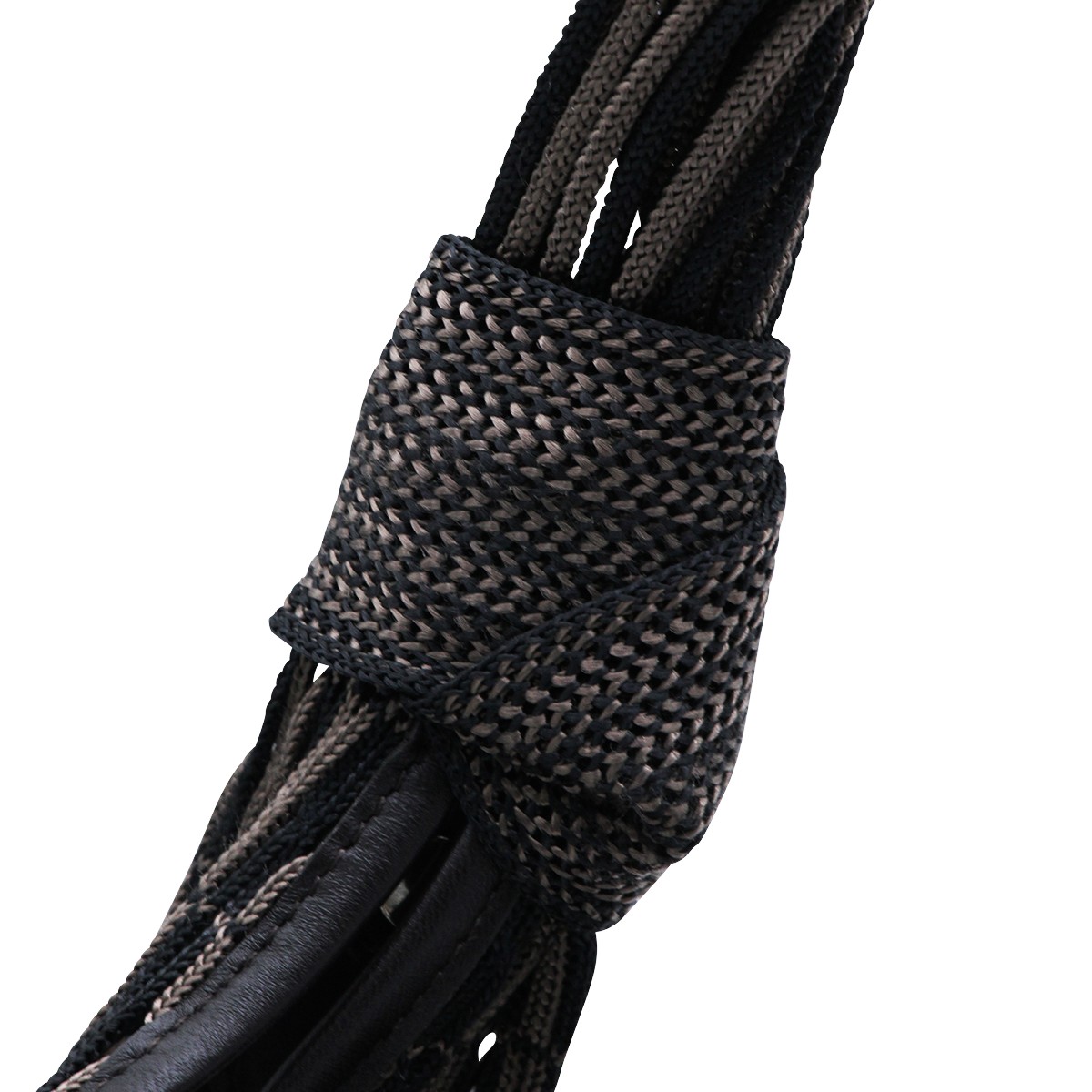 DARK BROWN CROISSANT FILT SHOULER BAG