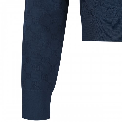 NAVY VISCOSE KNITWEAR