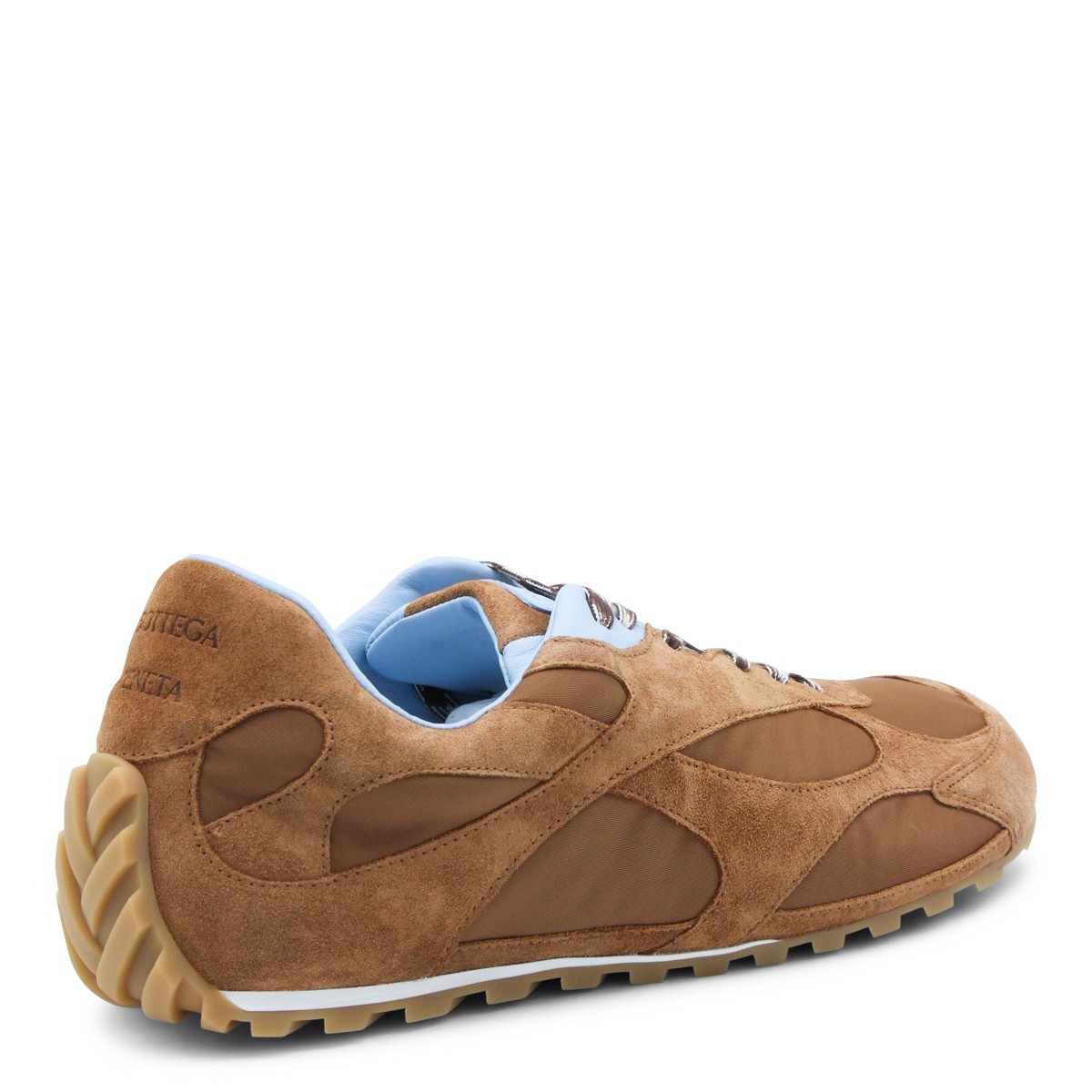 NEW AMBER AND ICEBERG SUEDE SNEAKERS