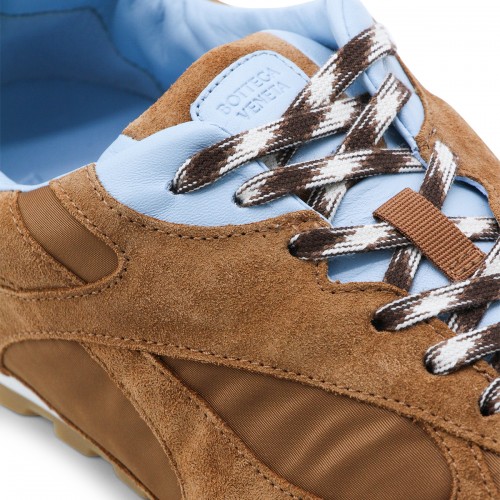 NEW AMBER AND ICEBERG SUEDE SNEAKERS