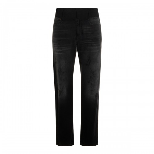 BLACK COTTON JEANS