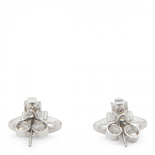 SILVER METAL EARRINGS