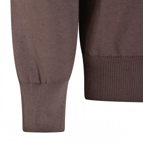 BROWN COTTON KNITWEAR