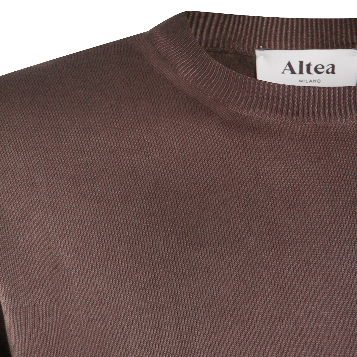 BROWN COTTON KNITWEAR