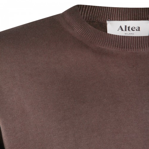 BROWN COTTON KNITWEAR