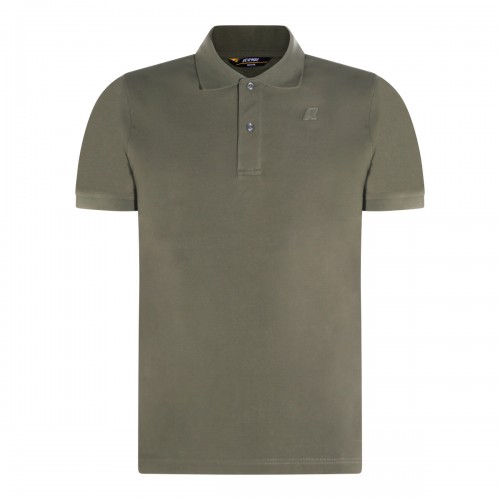 GREEN LICHEN COTTON POLO SHIRT