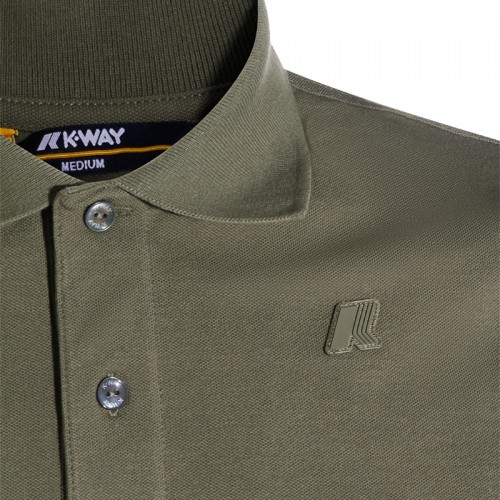 GREEN LICHEN COTTON POLO SHIRT