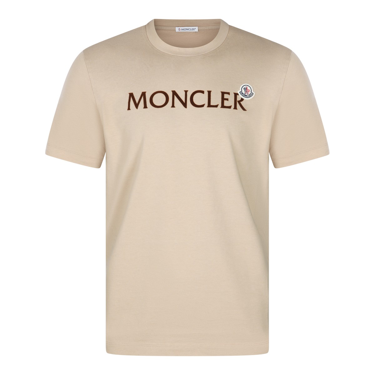 CREAM COTTON T-SHIRT 