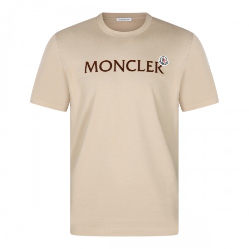 CREAM COTTON T-SHIRT 