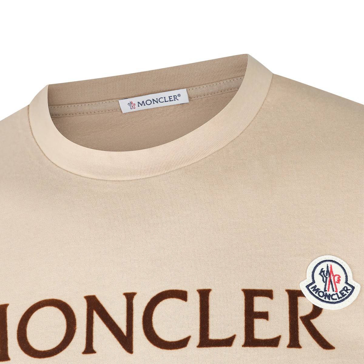 CREAM COTTON T-SHIRT 