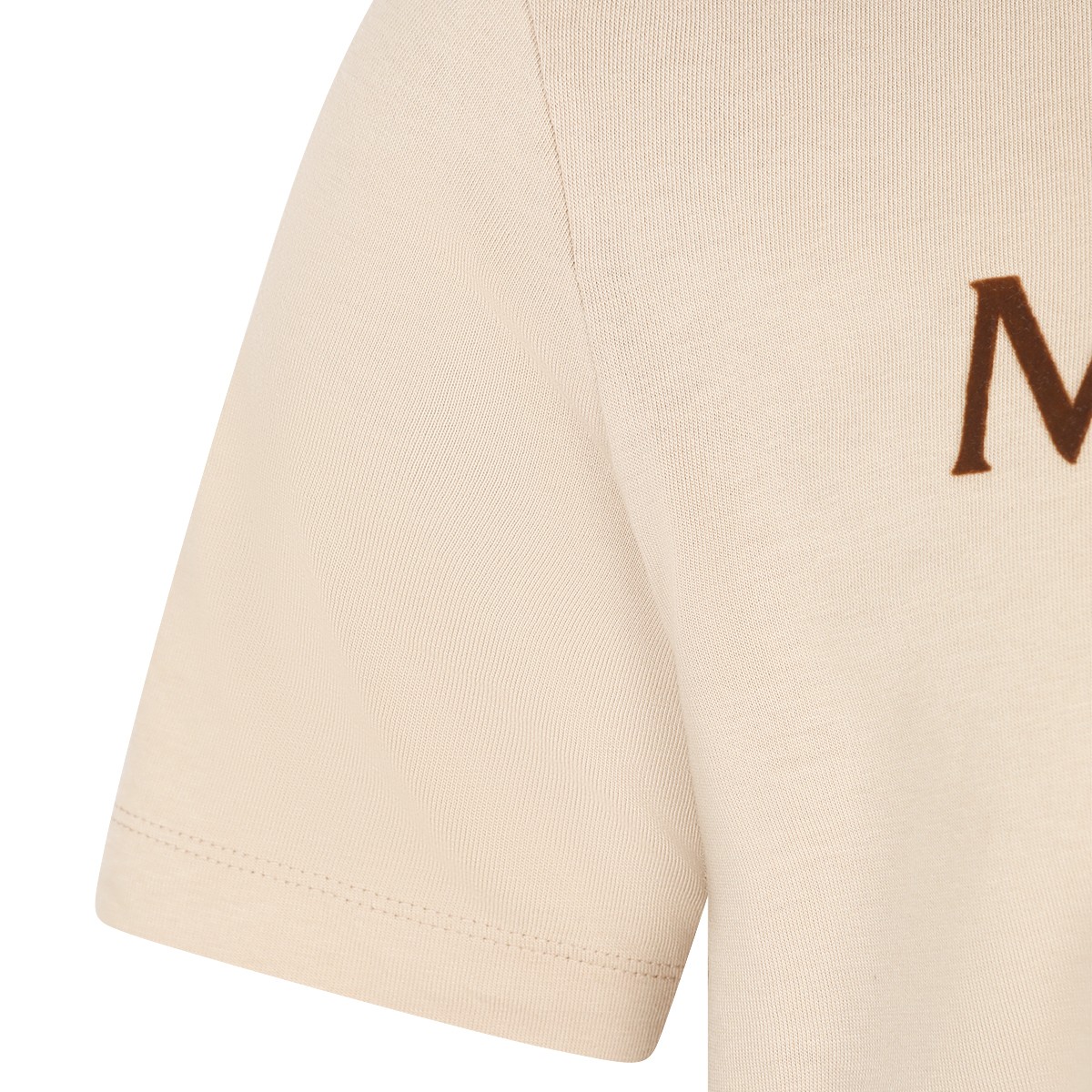 CREAM COTTON T-SHIRT 