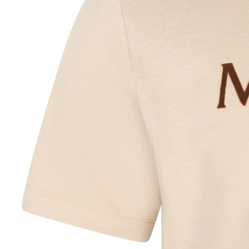 CREAM COTTON T-SHIRT 