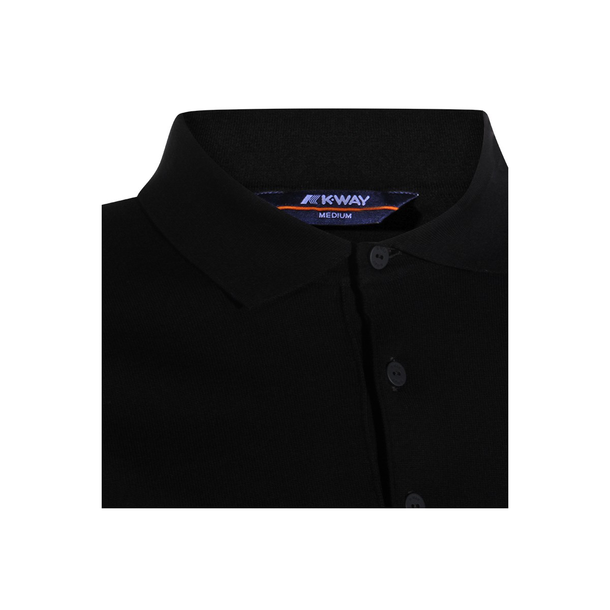 BLACK PURE COTTON POLO SHIRT