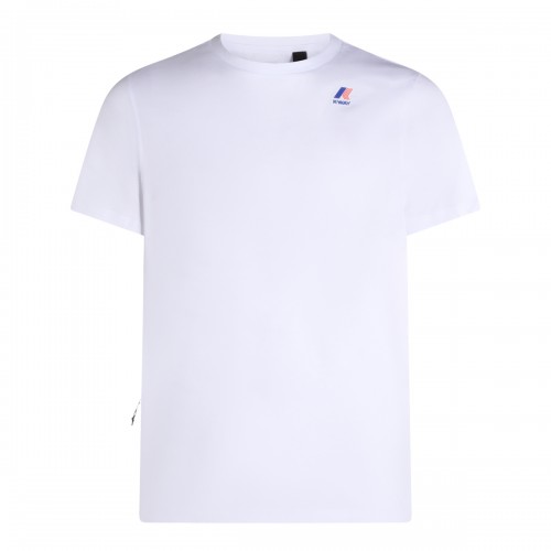WHITE COTTON LOGO T-SHIRT 