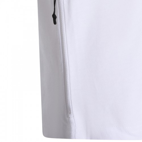 WHITE COTTON LOGO T-SHIRT 