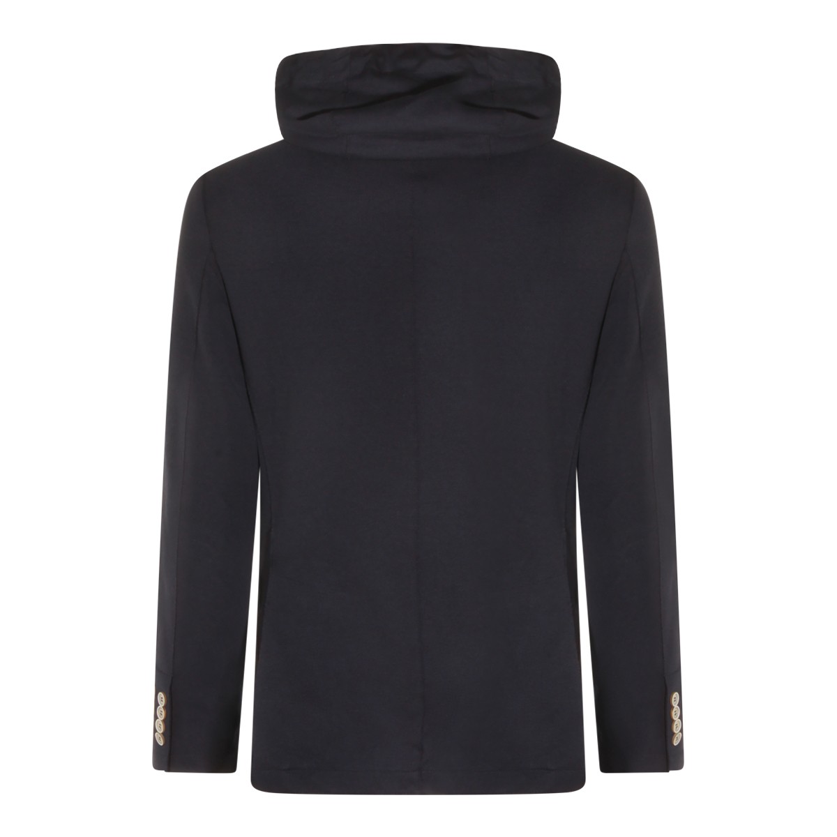 BLUE COTTON BLEND BLAZER