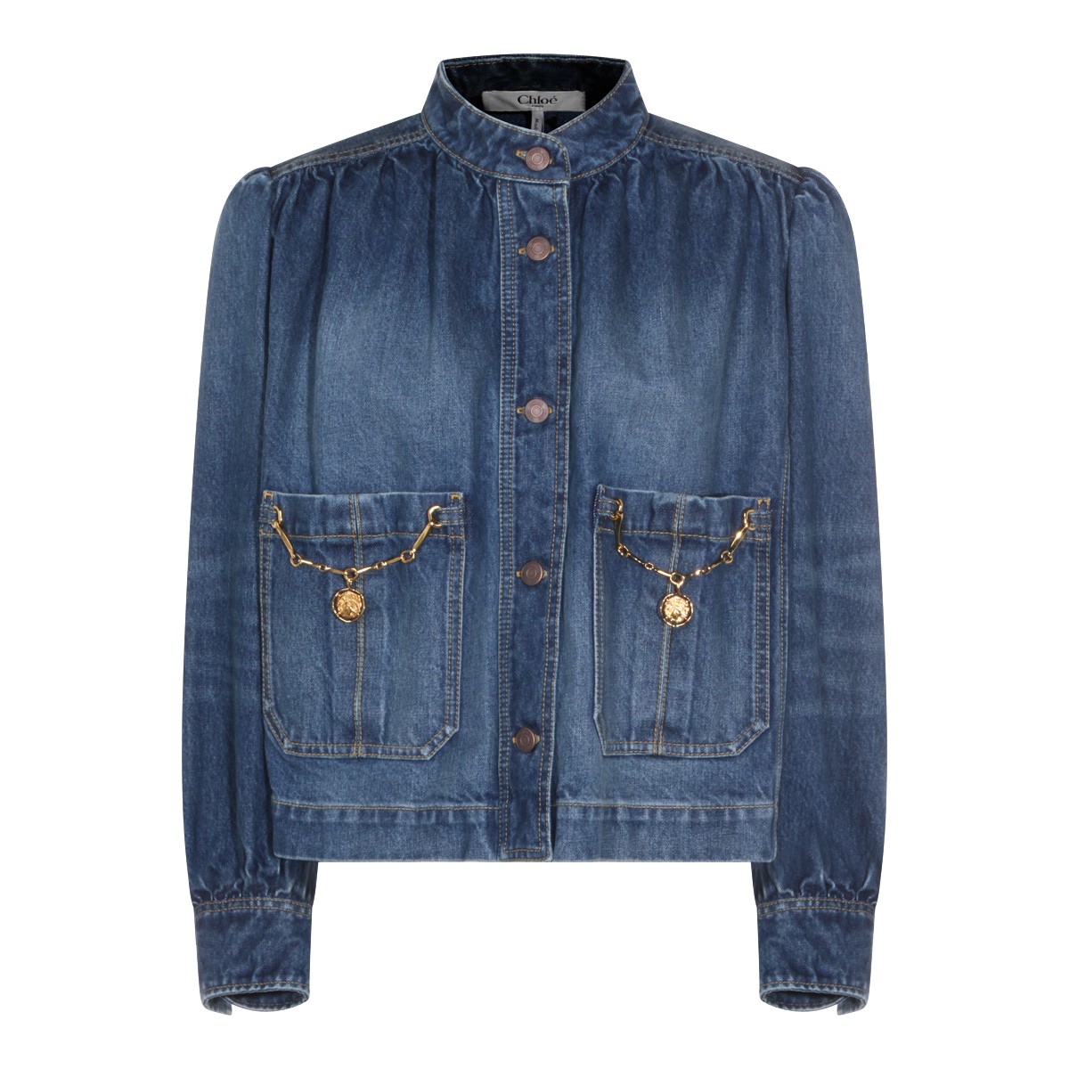 BLUE COTTON DENIM JACKET