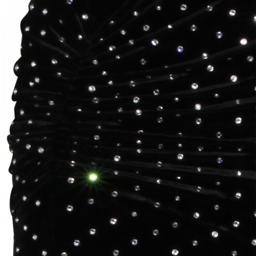 BLACK VISCOSE MAXI DRESS