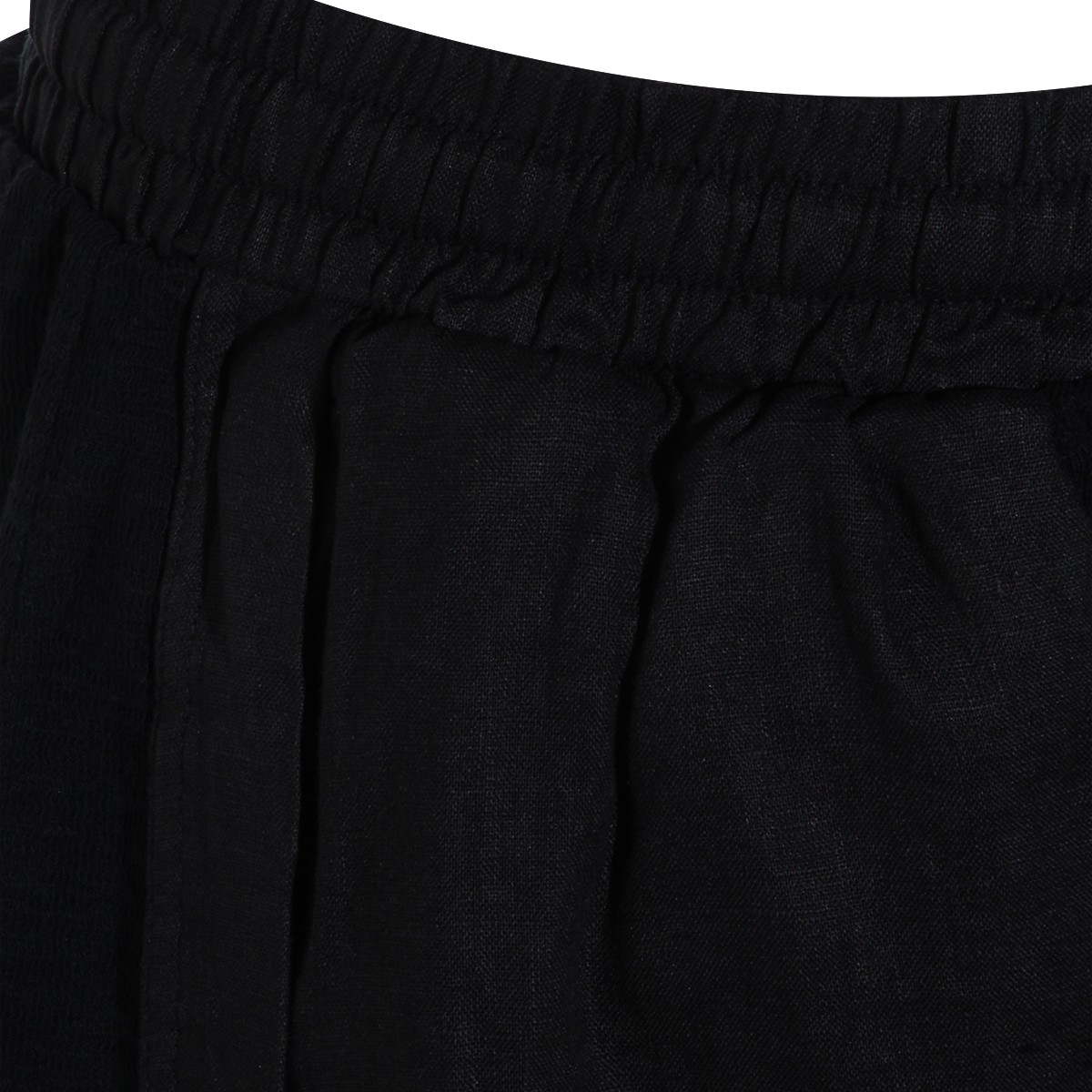 BLACK COTTON SHORTS