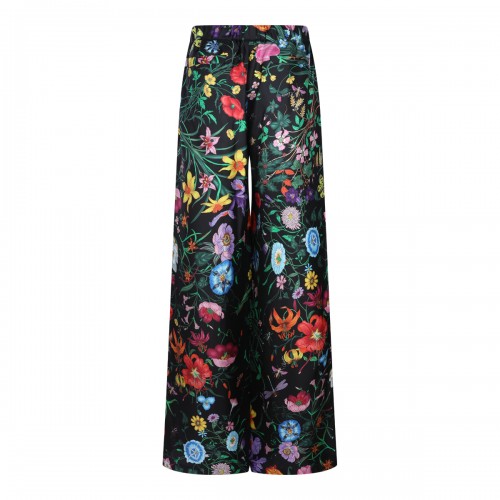 MULTICOLOR SILK PANTS
