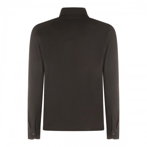 DARK GREY COTTON POLO SHIRT 2