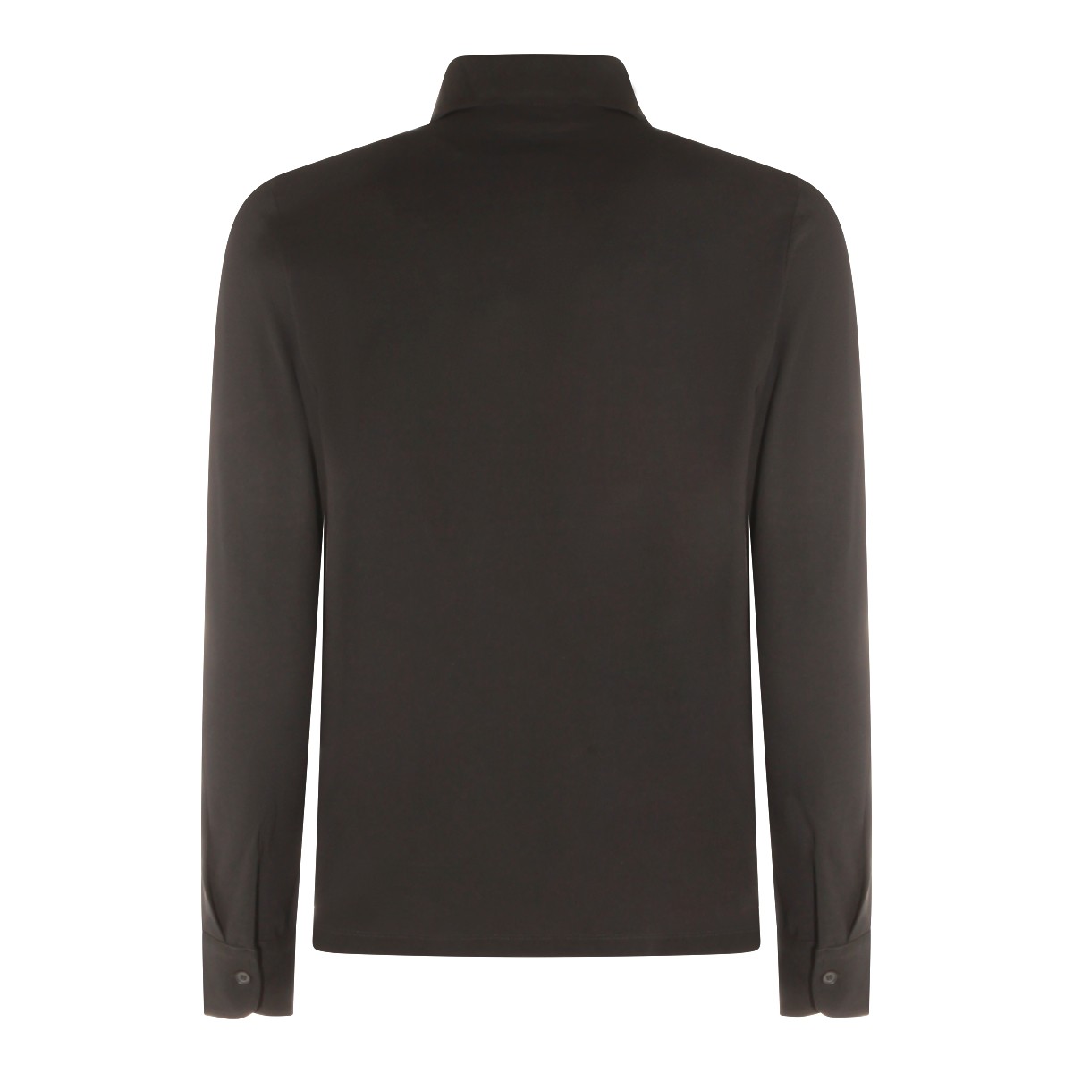 DARK GREY COTTON POLO SHIRT