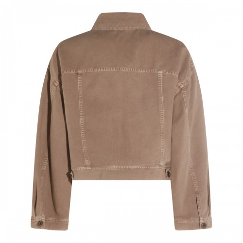 BROWN COTTON LINEN BLEND... 2