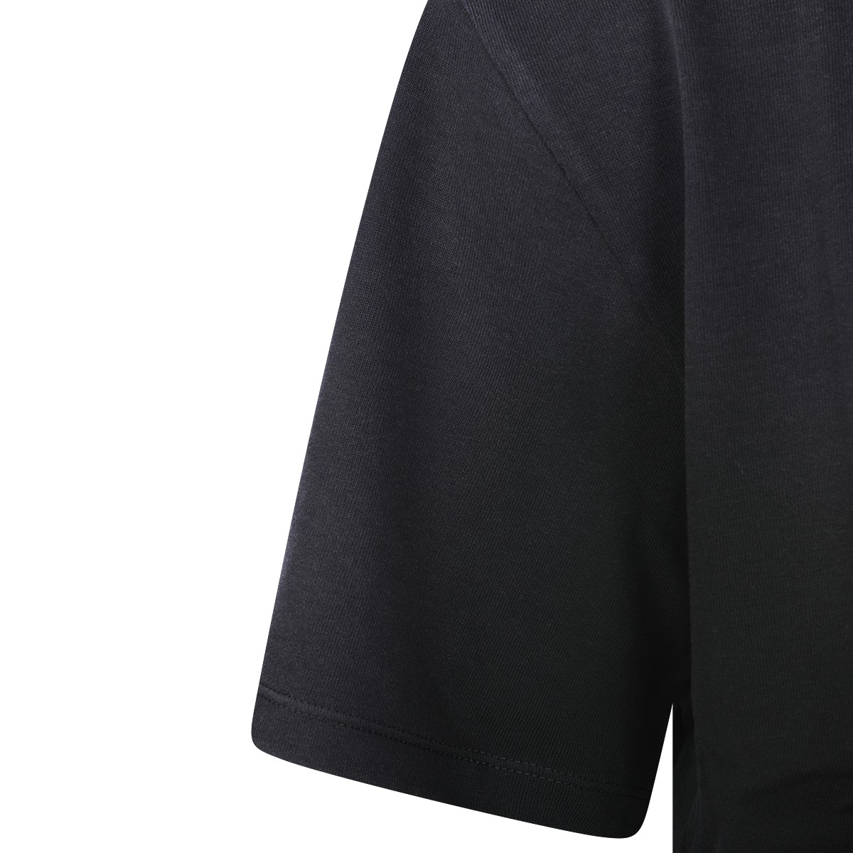BLACK COTTON T-SHIRT