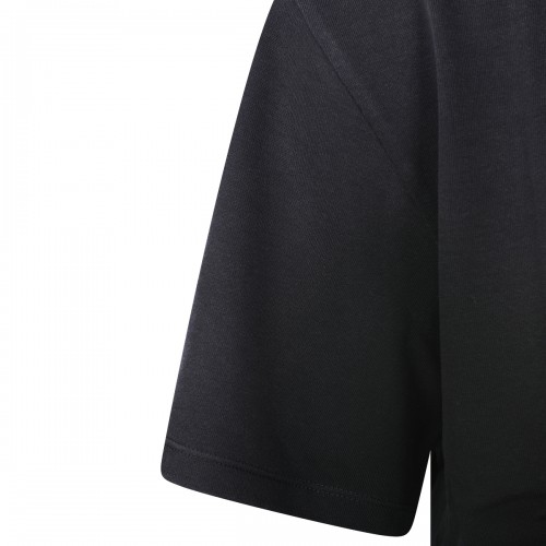 BLACK COTTON T-SHIRT