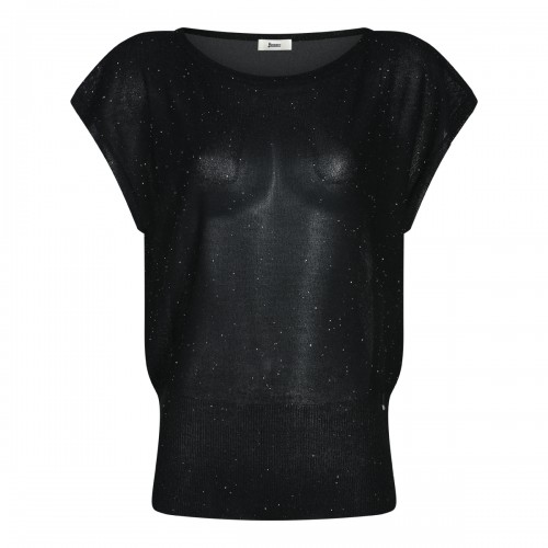 BLACK VISCOSE KNITWEAR