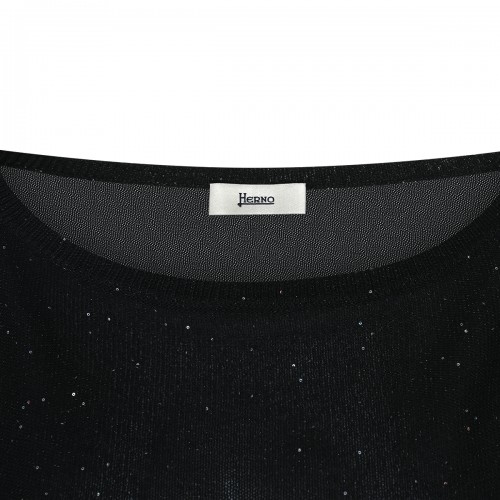 BLACK VISCOSE KNITWEAR