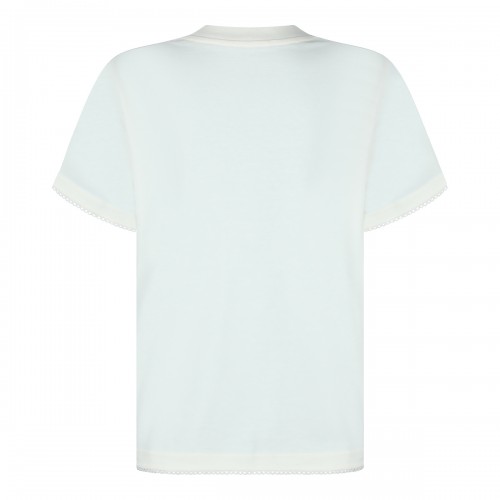 WHITE COTTON T-SHIRT