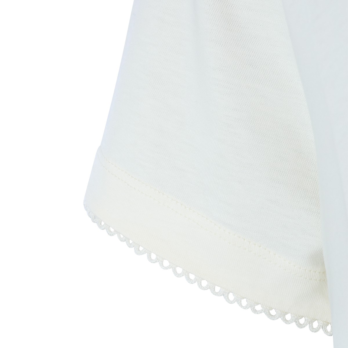 WHITE COTTON T-SHIRT