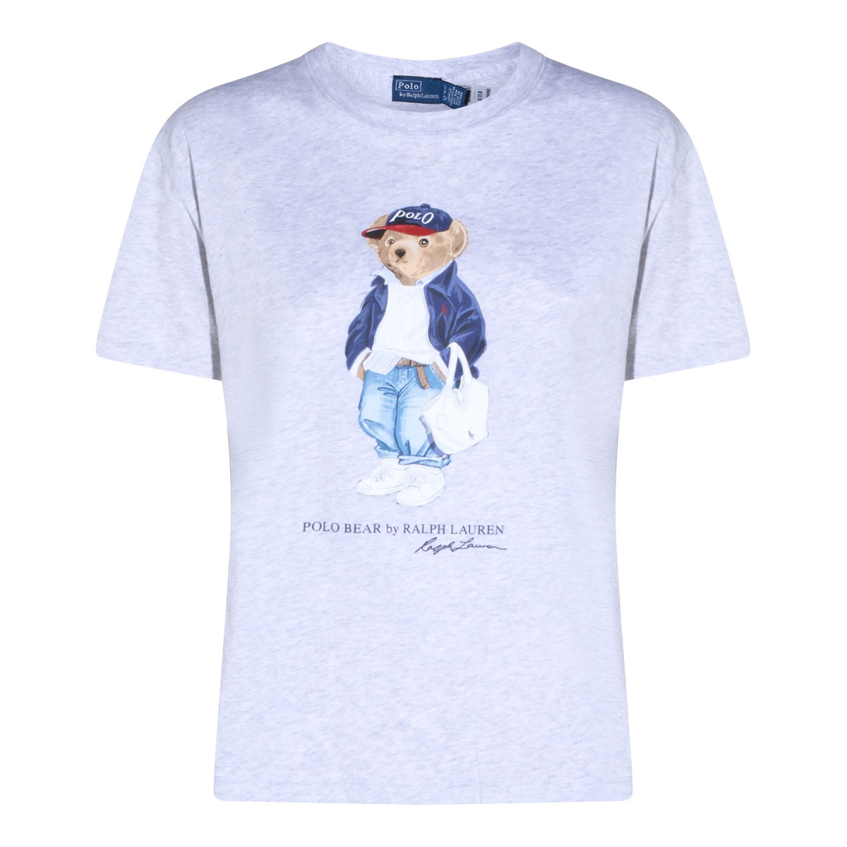 GREY COTTON BEAR T-SHIRT