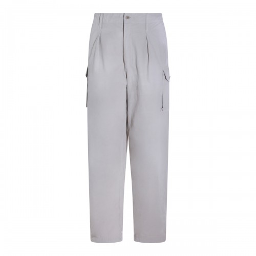 BEIGE COTTON BLEND PANTS