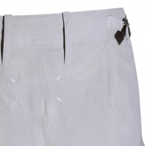 BEIGE COTTON BLEND PANTS