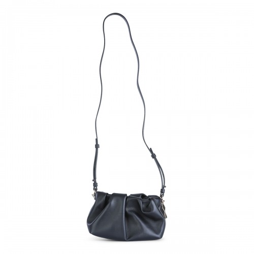 BLACK LEATHER EVA MINI CLUTCH
