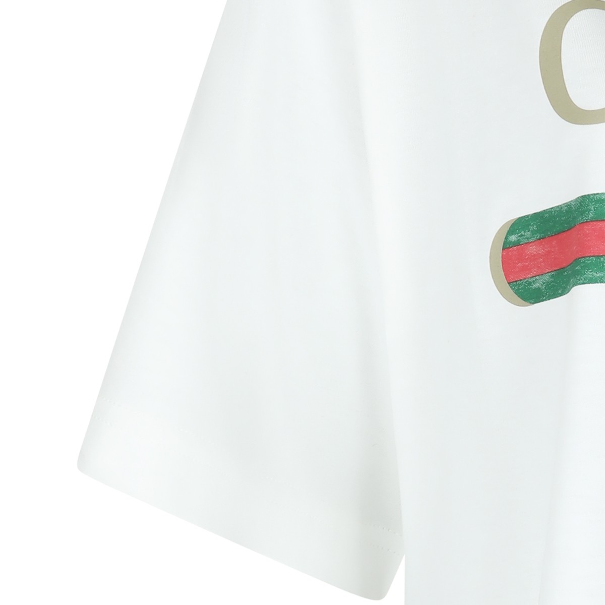 WHITE COTTON T-SHIRT