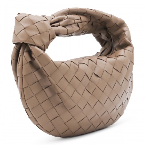 BEIGE LEATHER MINI JODIE BAG