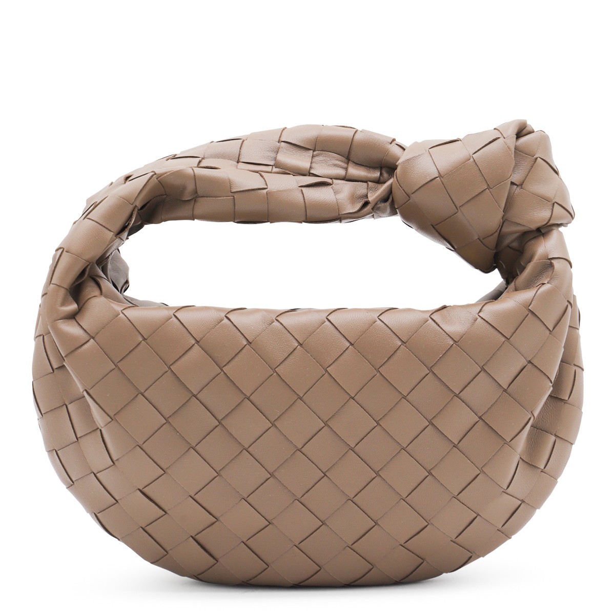 BEIGE LEATHER MINI JODIE BAG