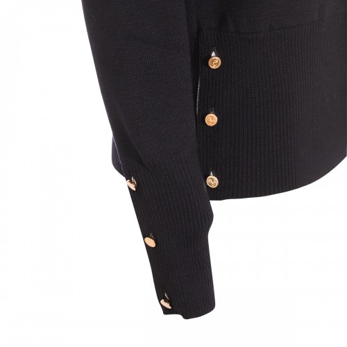 DARK BLUE WOOL KNITWEAR