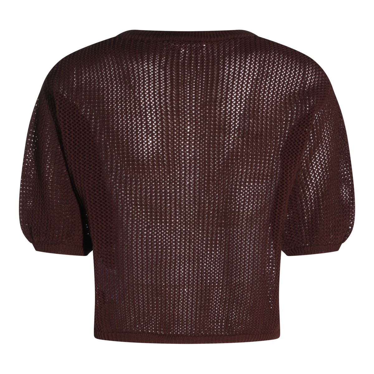 BROWN COTTON KNITWEAR