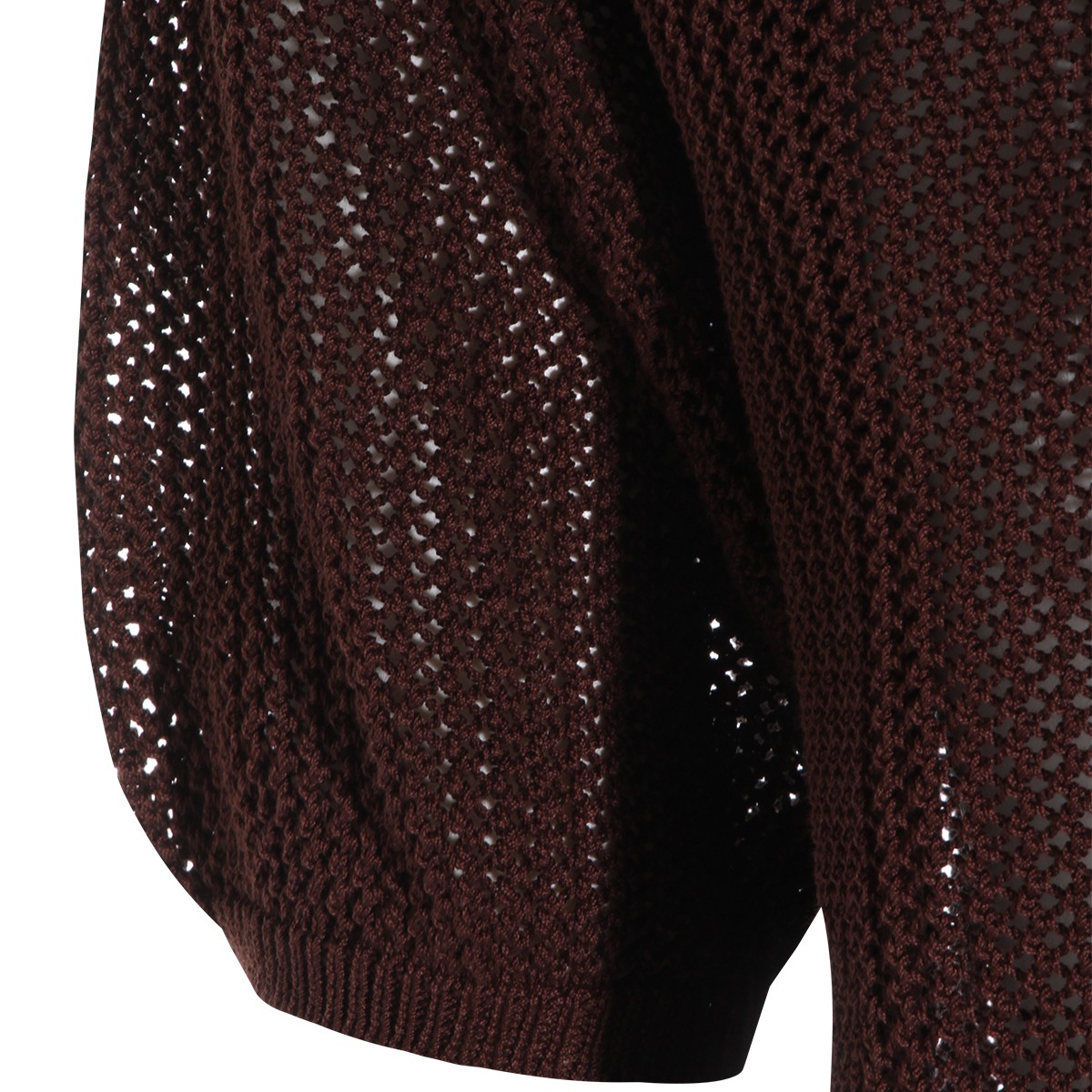 BROWN COTTON KNITWEAR