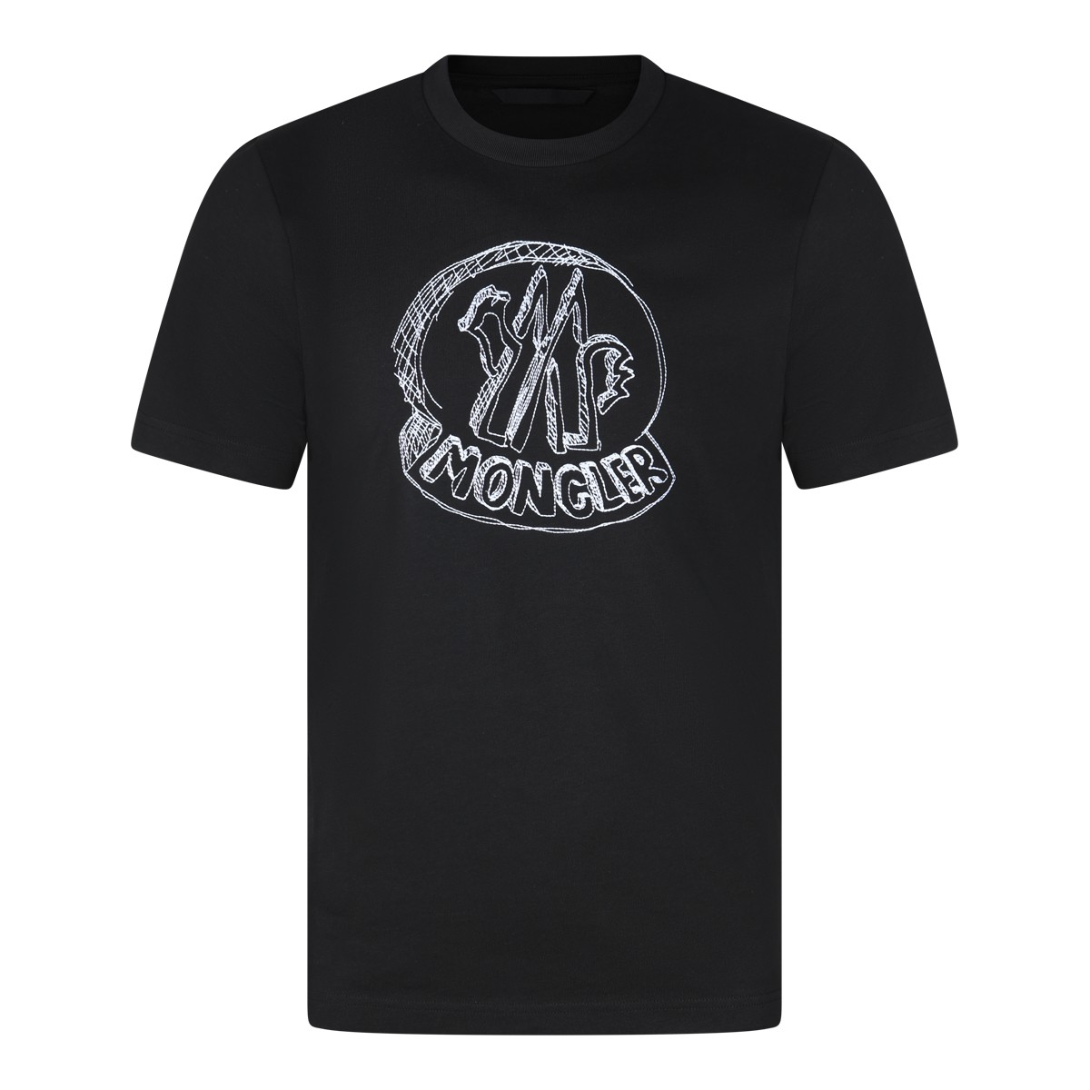 BLACK COTTON T-SHIRT