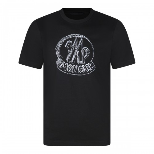BLACK COTTON T-SHIRT