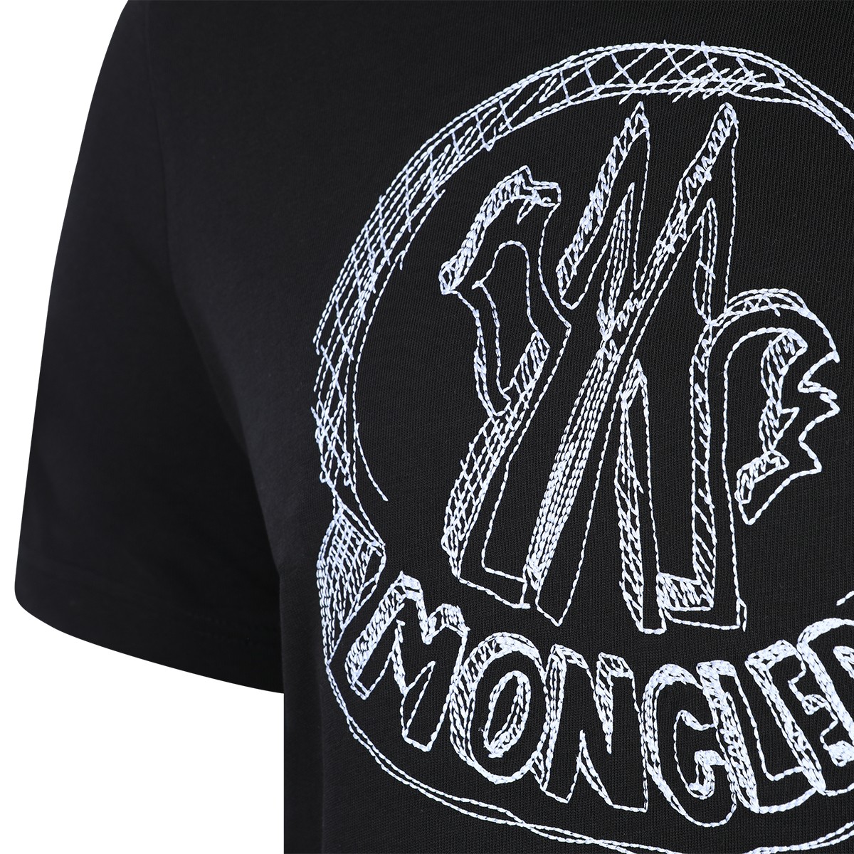 BLACK COTTON T-SHIRT