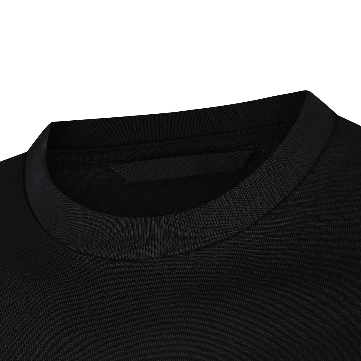 BLACK COTTON T-SHIRT